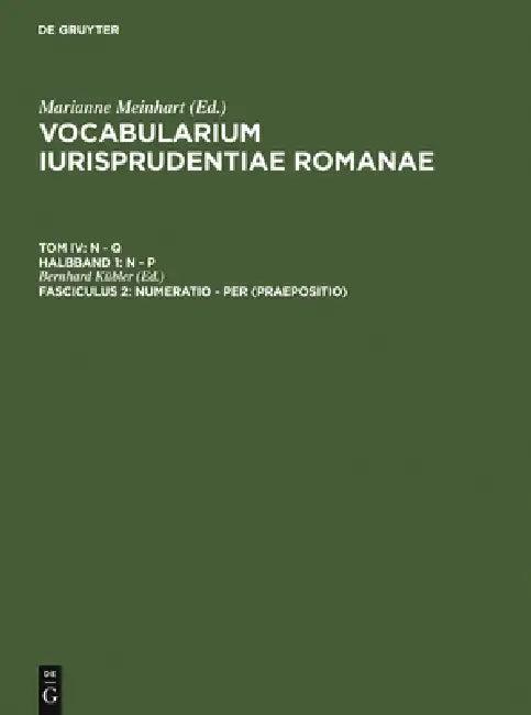 numeratio - per (Praepositio) (English, Bernhard Kübler)