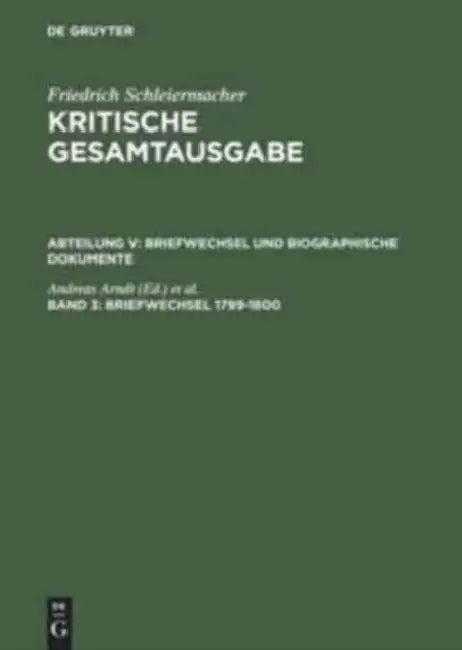 Briefwechsel 1799-1800 (English, Andreas Arndt | Wolfgang Virmond)