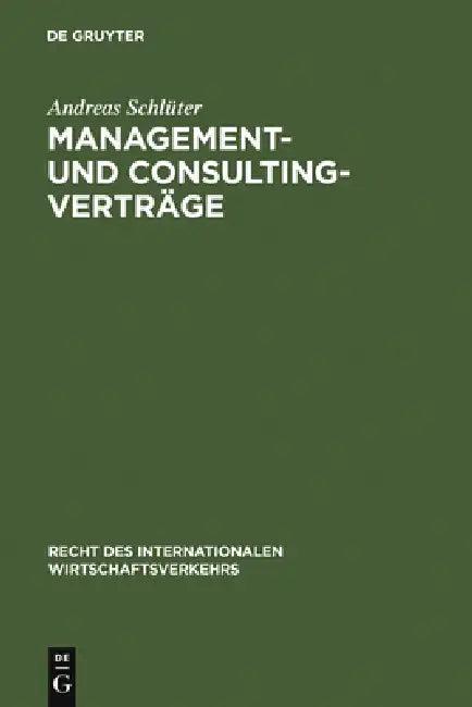 Management- und Consulting-Verträge (English, Andreas Schlüter)