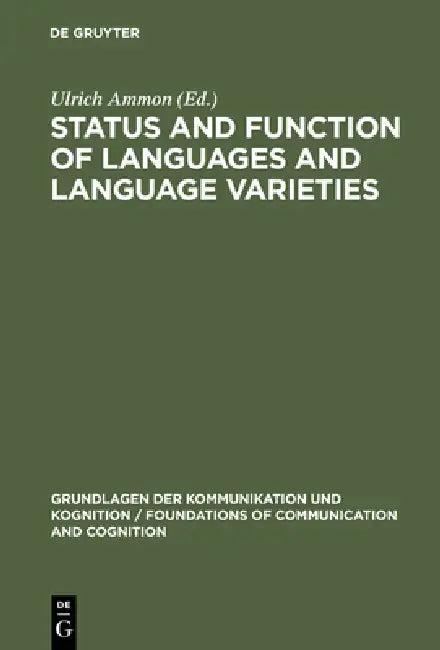 Status & Function of Languages & Language Varieties (English, Ulrich Ammon)