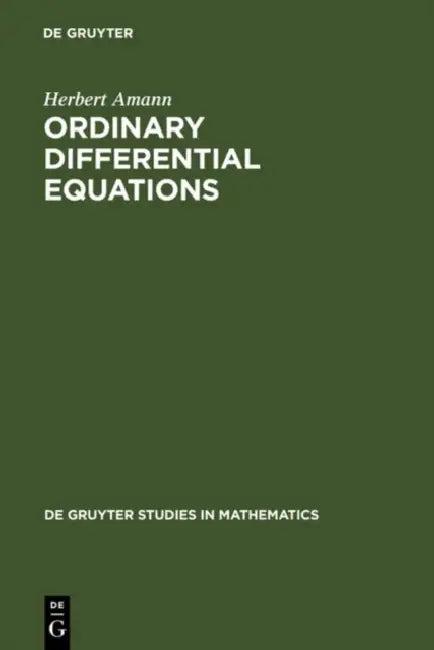 Ordinary Differential Equations (English, Herbert Amann | Gerhard Metzen)