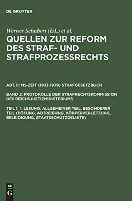 1. Lesung (English, Werner Schubert | Jrgen Regge | Peter Rie)