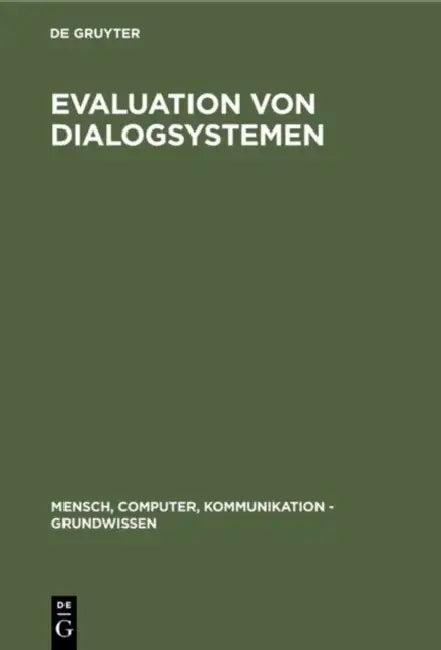 Evaluation von Dialogsystemen (English, R. Oppermann | B. Murchner | M. Paetau)