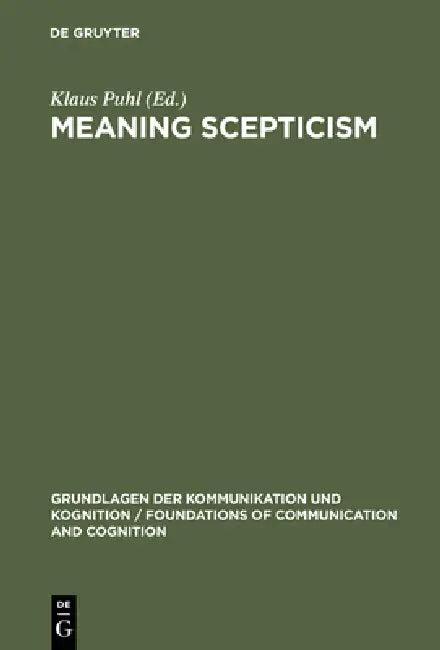 Meaning Scepticism (English, Klaus Puhl)