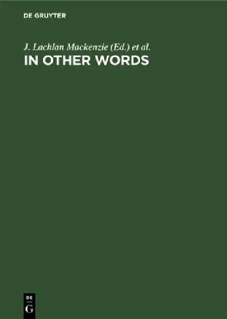 In Other Words (English, J. Lachlan MacKenzie | Richard Todd)