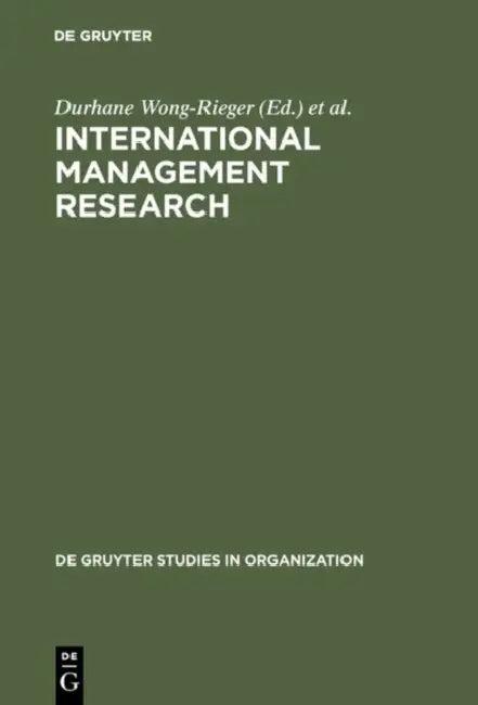 International Management Research (English, Durhane Wong-Rieger | Fritz Rieger)