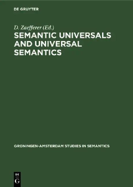 Semantic Universals and Universal Semantics (English, D. Zaefferer)