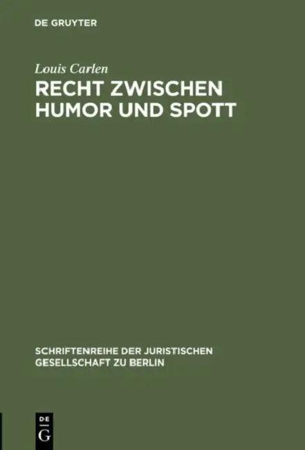 Recht zwischen Humor und Spott (English, Louis Carlen)