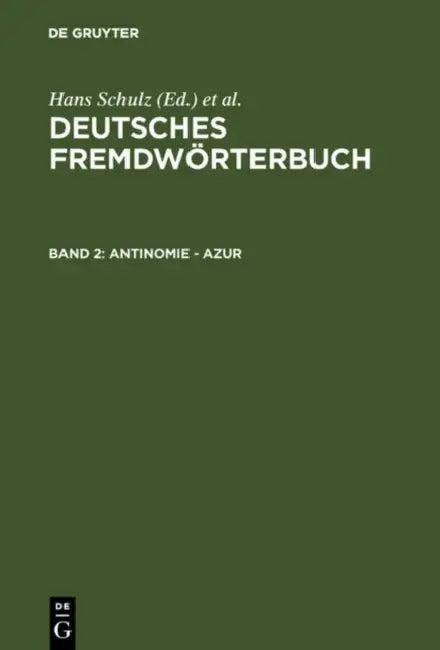 Antinomie - Azur (English, Gerhard Strau | Elke Donalies | Heidrun Kamper-Jensen)