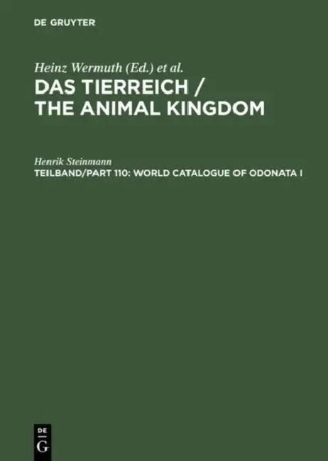 World Catalogue of Odonata I (English, Henrik Steinmann)