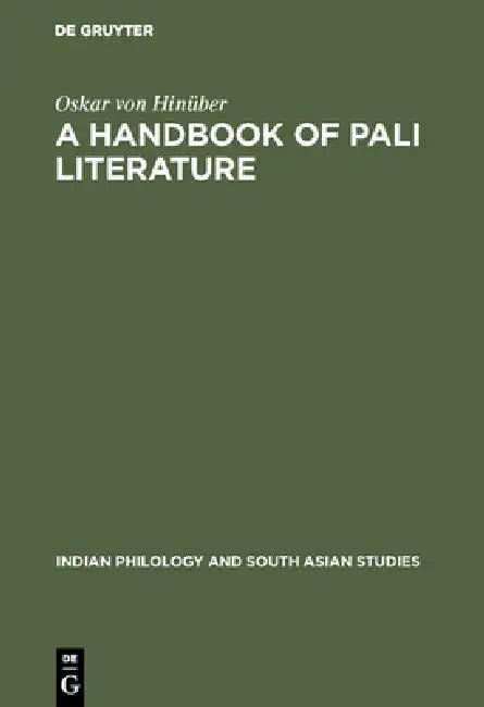 A Handbook of Pali Literature (English, Oskar Von Hinüber)