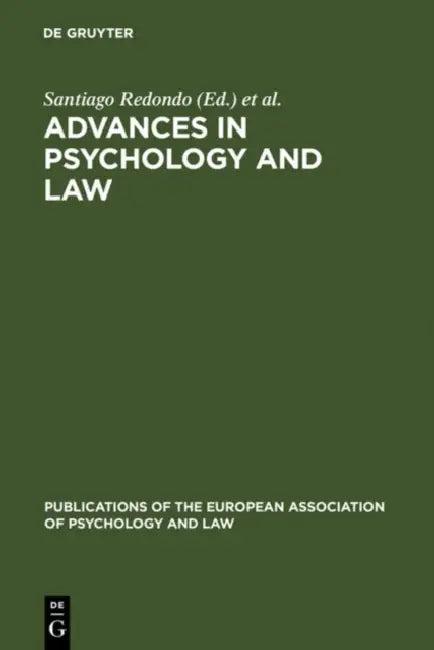 Advances in Psychology and Law (English, Santiago Redondo | Vicente Garrido | Jorge Pérez)