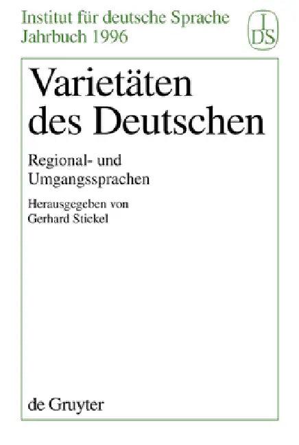 Varietäten des Deutschen (English, Gerhard Stickel)