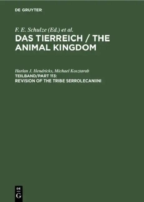 Revision of the Tribe Serrolecaniini (English, Harlan J. Hendricks | Michael Kosztarab)