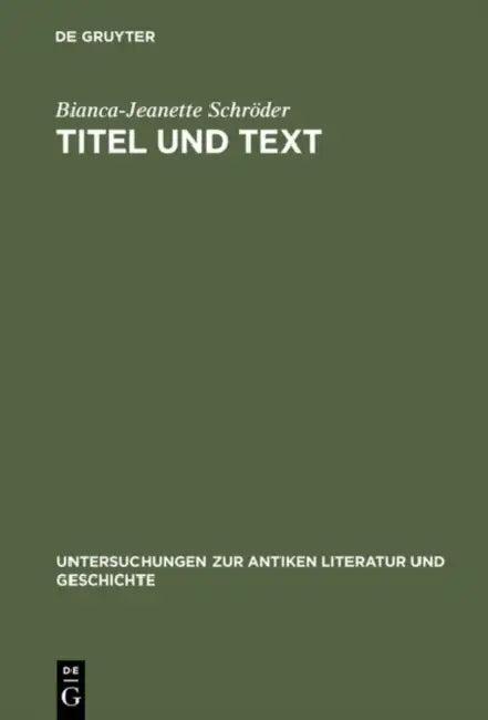 Titel und Text (English, Bianca-Jeanette Schröder)