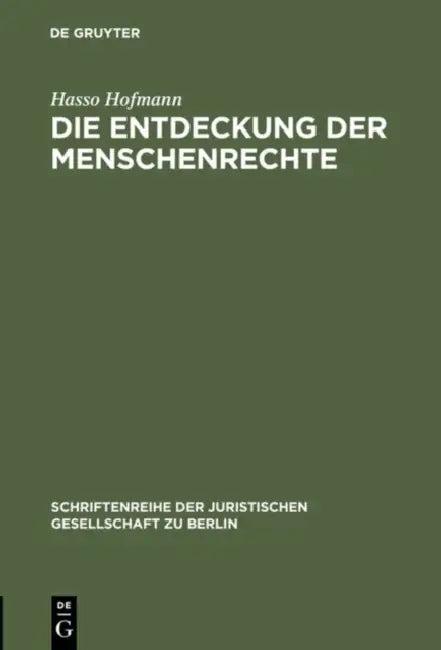Die Entdeckung der Menschenrechte (English, Hasso Hofmann)