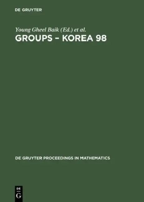 Groups - Korea 98 (English, Young Gheel Baik | Johnson David L. Johnson | Ann Chi Kim)