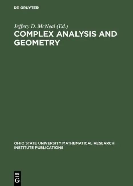 Complex Analysis and Geometry (English, Jeffery D. McNeal)