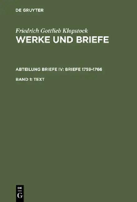 Text (English, Helmut Riege | Friedrich Gottlieb Klopstock | Elisabeth Höpker-Herberg)