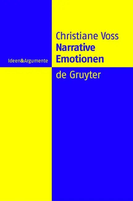 Narrative Emotionen (English, Christiane Voss)