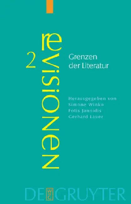 Grenzen der Literatur (English, Simone Winko | Fotis Jannidis | Gerhard Lauer)