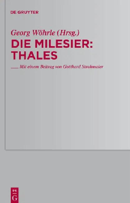 Thales (English, Gotthard Strohmaier)