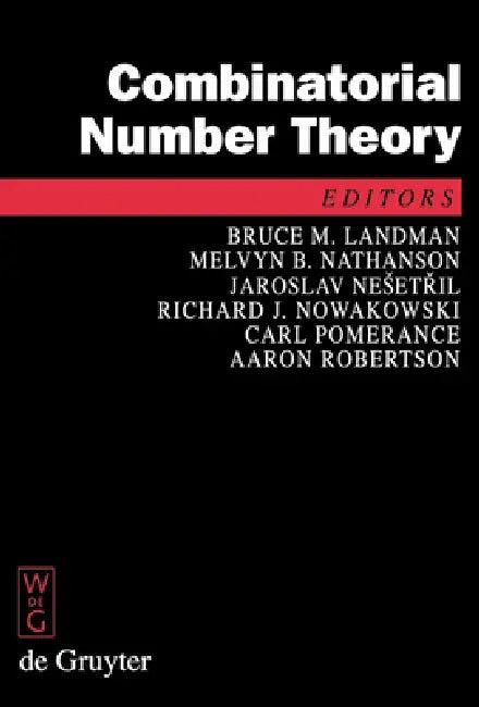 Combinatorial Number Theory (English, Bruce Landman | Melvyn B. Nathanson | Jaroslav Nesetril)