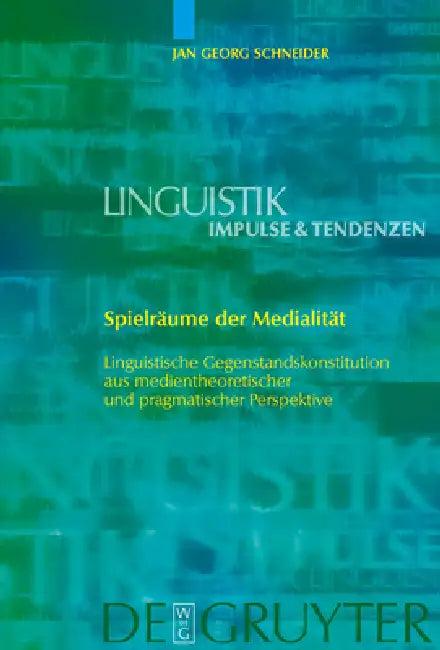 Spielräume der Medialität (English, Jan Georg Schneider)