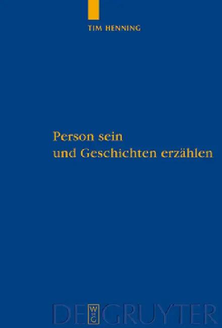 Person sein und Geschichten erzählen (English, Tim Henning)