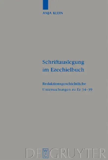 Schriftauslegung im Ezechielbuch (English, Anja Klein)