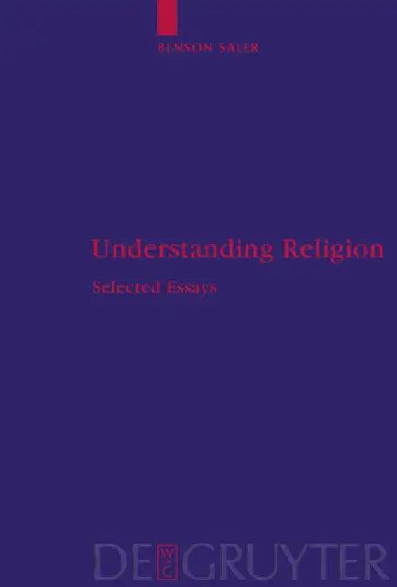 Understanding Religion (English, Benson Saler)