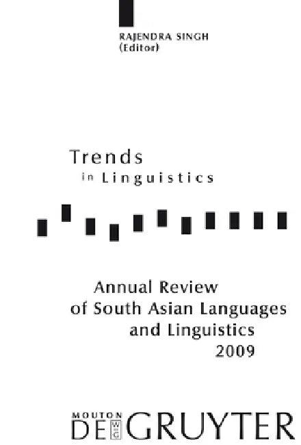 Annual Review of South Asian Languages and Linguistics (English, Rajendra Singh)