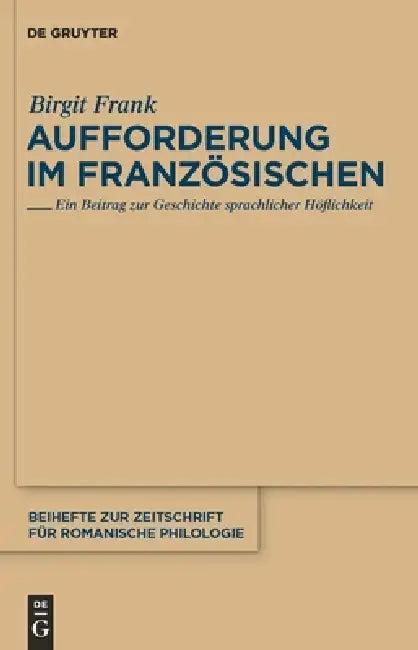 Aufforderung im Französischen (English, Birgit Frank)