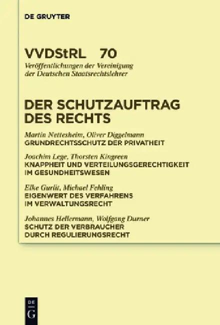 Der Schutzauftrag des Rechts (English, Martin Nettesheim | Oliver Diggelmann | Joachim Lege)