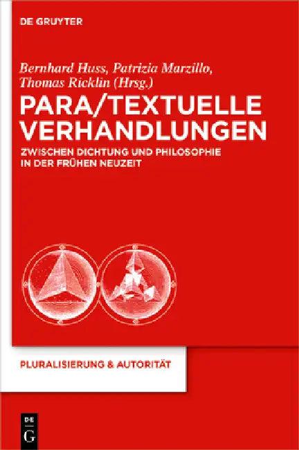 Para/Textuelle Verhandlungen zwischen Dichtung und Philosophie in der Frühen Neuzeit (English, Bernhard Huss | Patrizia Marzillo | Thomas Ricklin)