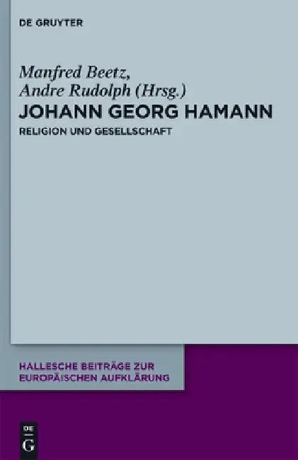 Johann Georg Hamann (English, Manfred Beetz | Andre Rudolph)
