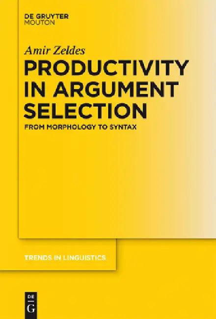 Productivity in Argument Selection (English, Amir Zeldes)