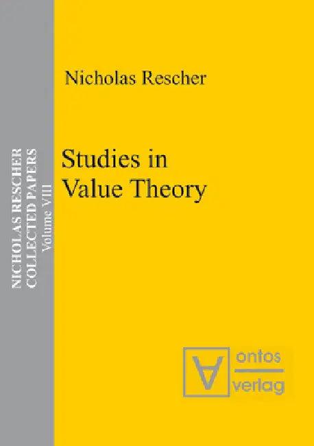 Studies in Value Theory (English, Nicholas Rescher)