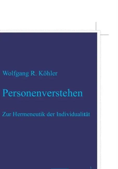 Personenverstehen (English, Wolfgang R. Köhler)