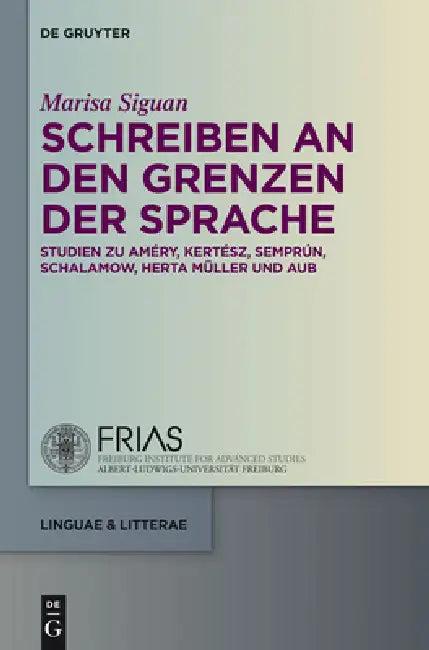 Schreiben an den Grenzen der Sprache (English, Marisa Siguan)