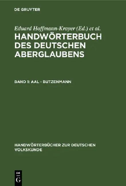 Aal - Butzenmann (English, Eduard Hoffmann-Krayer | Hanns Bächtold-Stäubli)