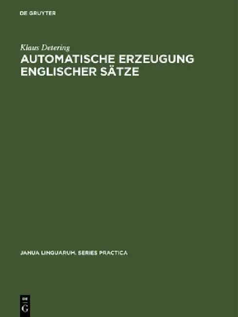 Automatische Erzeugung Englischer Sätze (English, Klaus Detering)