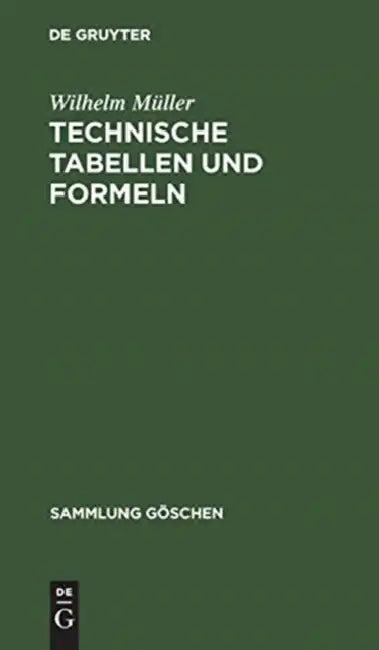 Technische Tabellen und Formeln (English, Wilhelm Müller)
