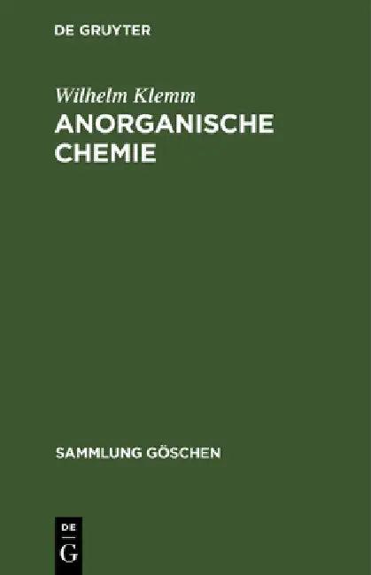 Anorganische Chemie (English, Wilhelm Klemm)