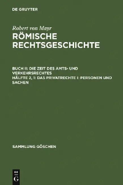Das Privatrechte I (English, Robert Von Mayr)