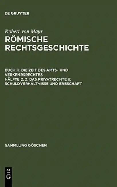 Das Privatrecht II (English, Robert Von Mayr)