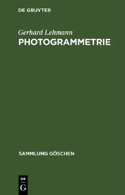 Photogrammetrie (English, Gerhard Lehmann)