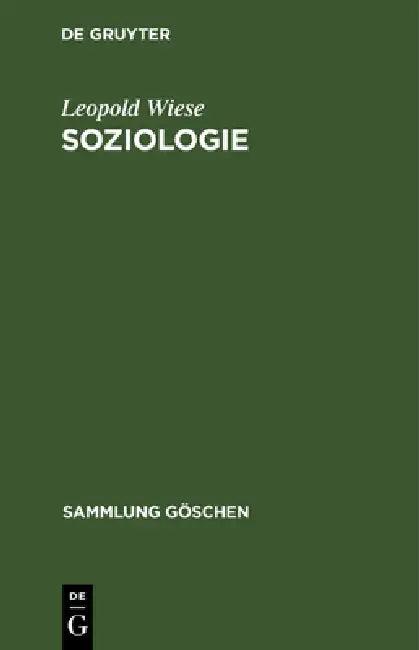Soziologie (English, Leopold Wiese)