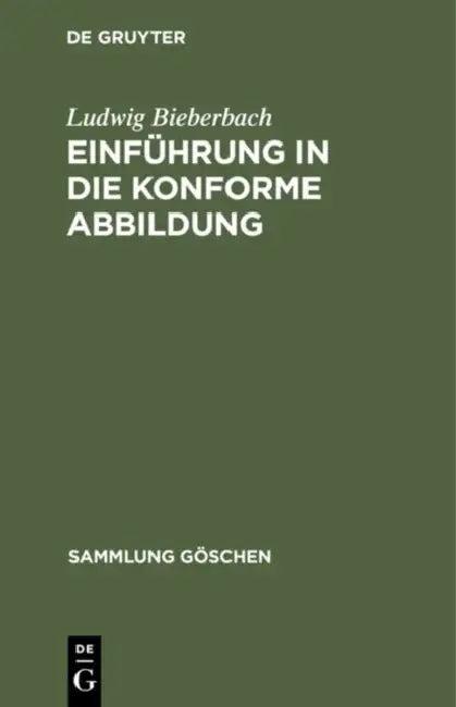 Einführung in die konforme Abbildung (English, Ludwig Bieberbach)
