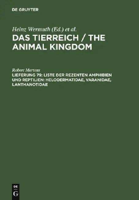 Liste der rezenten Amphibien und Reptilien (English, Robert Mertens)